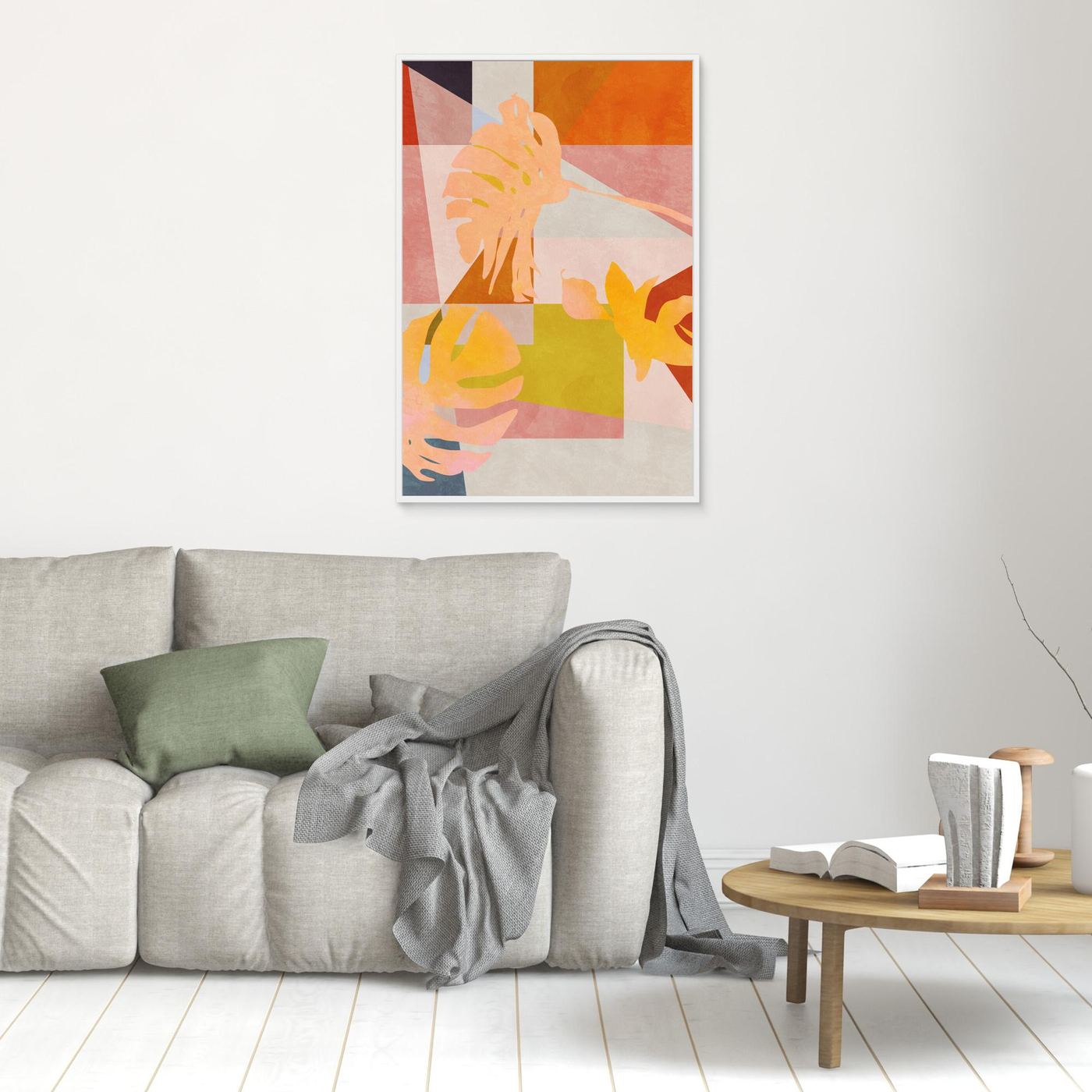 Organic Bauhaus Geometry Leaves by Ana Rut Bre