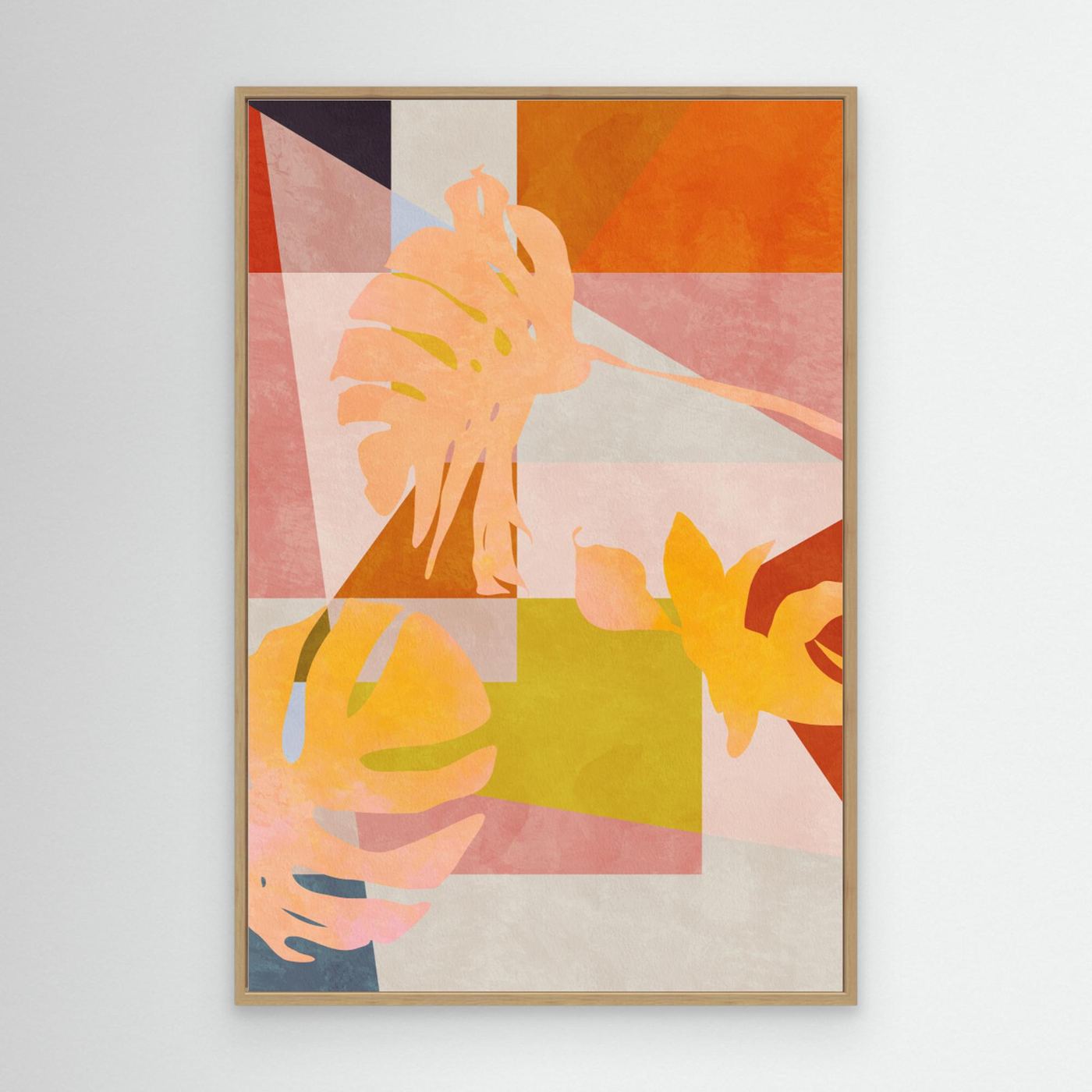 Organic Bauhaus Geometry Leaves by Ana Rut Bre