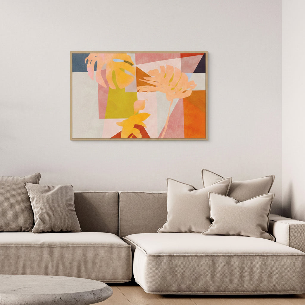 Organic Bauhaus Geometry Leaves by Ana Rut Bre