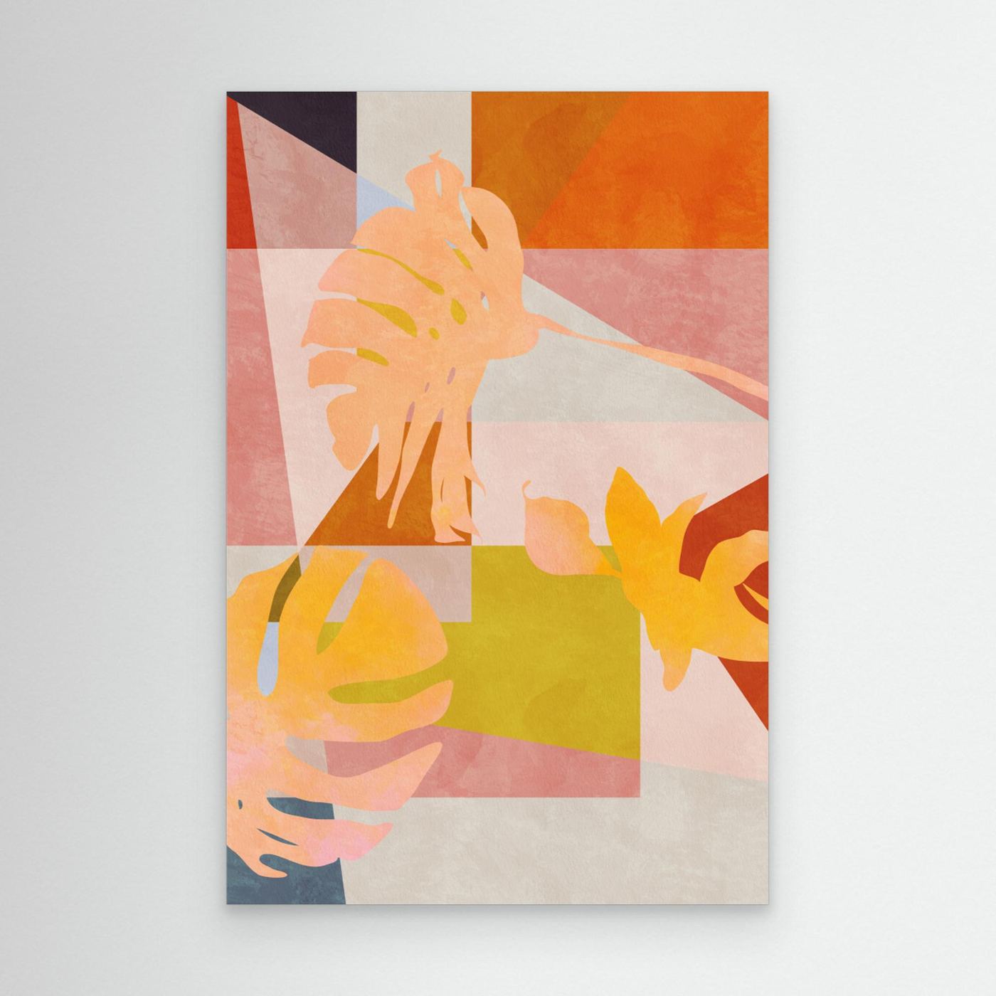 Organic Bauhaus Geometry Leaves by Ana Rut Bre