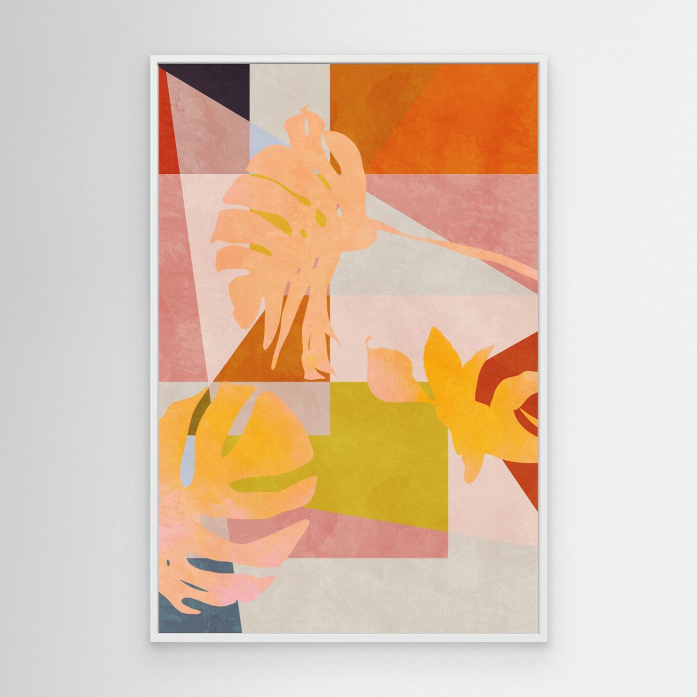 Organic Bauhaus Geometry Leaves by Ana Rut Bre